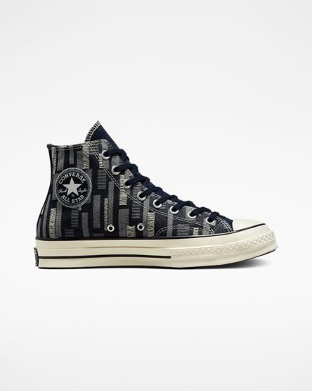 Tenis Converse Chuck 70 Workwear Denim Cano Alto Masculino Obsidiana Pretas | PT E057TP4